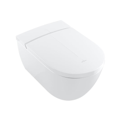 Villeroy & Boch ViClean-I 200 WC lavant suspendu sans bride CeramicPlus avec abattant SoftClose et DirectFlush, blanc (V0E200R1)