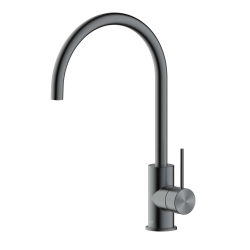 Swiss Aqua Technologies Aurum mitigeur d'évier sur pied 36,3 cm à levier avec bras pivotant, métal brossé (SATBAUR280BGM)