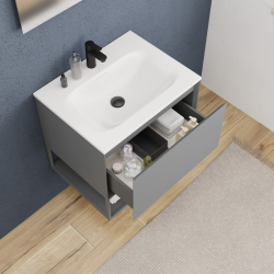  Ceramia meuble de salle de bain Ceramia 60 cm, gris foncé (CERAMIA-1DG60)