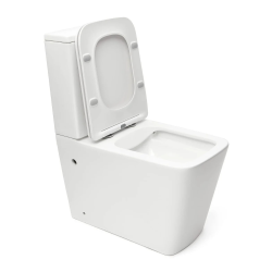 Infinitio kit WC à poser évacuation vario + abattant SoftClose + réservoir de chasse d'eau, blanc (SATINF032SREXVPSN)