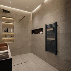 Sèche serviettes électrique 750W, 1120x540 mm, anthracite (CERAHTLR750A)