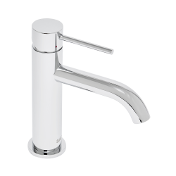 Aurum mitigeur lavabo sur pied 16,5 cm, à levier, sans vidage, chrome brillant (SATBAUR271CR)