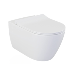 Pack WC Bâti-support Rapid SL + Cuvette suspendue Hercule + Abattant classique + Plaque Chrome (ProjectHercule-2)