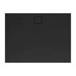 Vision Receveur de douche 100x90cm + Siphon Eslim90. Marbre coulé, noir (SATSVVI10090C-S)