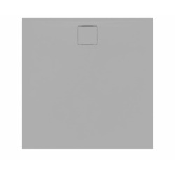 Swiss Aqua Technologies Vision Receveur de douche 90x90cm + Siphon Eslim90. Marbre coulé, gris (SATSVVI90QS-S)