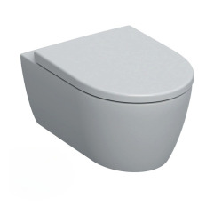 Pack WC Bâti-support Duofix + WC sans bride Smyle + Abattant softclose + Plaque blanche (SmyleGeb1)