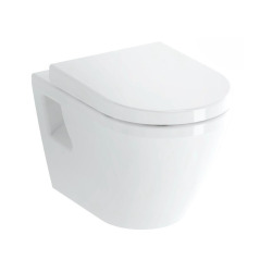 Pack WC Bâti-support extra-plat UP720 + WC suspendu Vitra integra + Abattant softclose + Plaque chrome