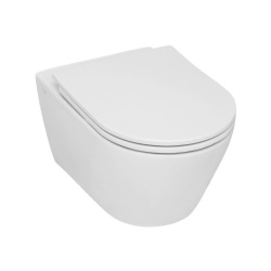 Pack WC Bâti-support + WC Swiss Aqua Technologies Infinitio sans bride, fixations invisibles + Plaque blanche (InfinitioGeb3)