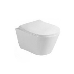 Pack WC Bâti-support Viconnect Pro + WC suspendu Avva sans bride + Abattant softclose + Plaque chrome + Set habillage