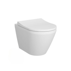 Pack WC Bâti Autoportant Rapid SL + WC sans bride Integra + Abattant softclose + Plaque blanc alpin (ProjectIntegraRimless-6)