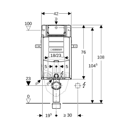  Bâti-support WC mural Geberit Kombifix UP 320 (110.300.00.5)