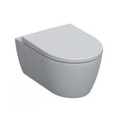 Pack WC Bâti-support Duofix + WC sans bride Smyle + Abattant softclose + Plaque blanche (SmyleGeb1)