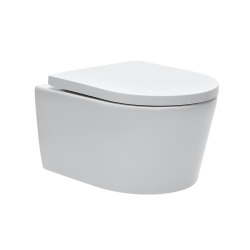 Pack WC bâti-autoportant + WC SAT sans bride + Abattant softclose + Plaque blanche + Set d'habillage (SMART-SATrimless-4-sabo)