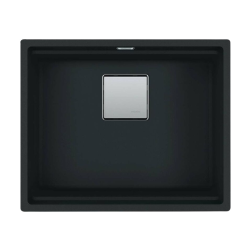 Kubus 2 Evier sous plan 56x46cm en Fragranit+, Noir mat (KNG110-52MC)