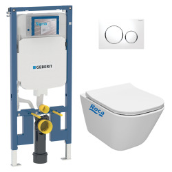 Pack WC Rapid SL + cuvette sans bride SAT, fixations cachées + plaque Skate chrome (RapidSL-SATrimless)