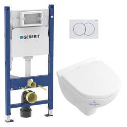 Pack WC Rapid SL + cuvette sans bride SAT, fixations cachées + plaque Skate chrome (RapidSL-SATrimless)