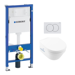 Geberit Pack WC Bati Geberit UP100 + WC sans bride Villeroy & Boch Architectura