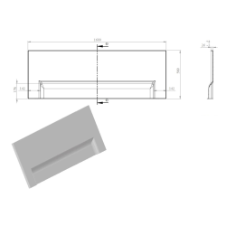 160 cm Laguna Idea Plus tablier de baignoire en acrylique, orientation gauche et droite, blanc (IDP1600)