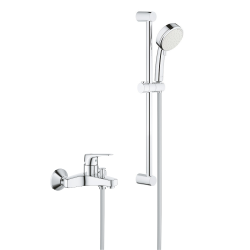 Grohe New Tempesta Cosmopolitan 100 ensemble de douche 2 jets + mitigeur de baignoire 1/2", chrome (23601000-26076002)