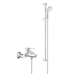 Grohe Tempesta 100 ensemble de douche complet 1 jet + mitigeur monocommande bain/douche, chrome (23914001-27925001)