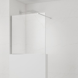 110x100cm Walk-in paroi latérale de douche à l'italienne, verre Easy clean (SATWIS110)