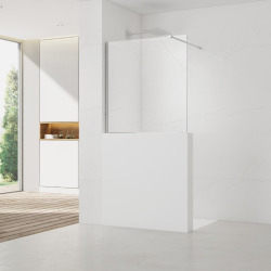 110x100cm Walk-in paroi latérale de douche à l'italienne, verre Easy clean (SATWIS110)
