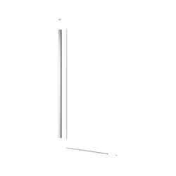 Walk-in 110x100cm paroi de douche fixe à l'italienne + set d'installation + bras de montage (SATBWIS110PR)