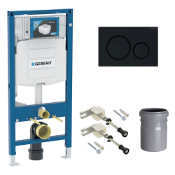 Duofix UP320 Pack Bâti-support + Plaque de commande Sigma20 noire (UP320-H)