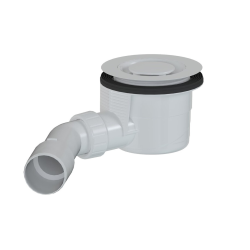 Swiss Aqua Technologies Siphon design pour receveur de douche 90 x 40/50m, couvercle blanc (E90KOB)