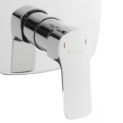 Optima Mélangeur bain-douche Optima Cube Way avec corps chromé CU215