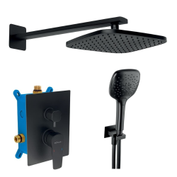 Novaservis Metalia 58 ensemble de douche avec corps d'encastrement, noir (SADA58051R.5)