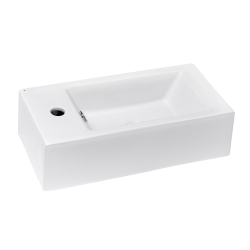 Glacera Vasque Glacera Bigio 50x25 cm trou mitigeur à gauche (BG5025L)