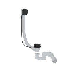 Ravak Automatisme de vidage 80 cm SAT Project, noir mat (SATAVA80PRO8)