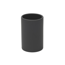 Optima Pot pour brosse WC, noir (SATDFEEL27CE)