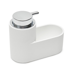 Swiss Aqua Technologies Distributeur de savon et rangement, blanc (SATDKUCHB)