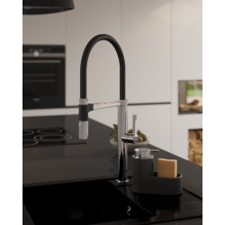 Swiss Aqua Technologies Distributeur de savon etrangement, noir (SATDKUCHC)