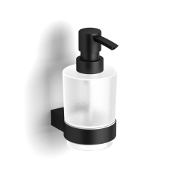 Swiss Aqua Technologies Project distributeur de savon en métal et verre, noir (SATDPROJ99MC)