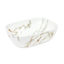 Swiss Aqua Technologies Le célèbre Infinitio 45,5x32,5 cm lavabo en marbre sans trop-plein (SATINF4532MR)