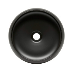 Swiss Aqua Technologies Feel Design lavabo à poser 36x36 cm noir mat sans trop-plein, qualité SAT, (SATUMFEEL3636BKM)