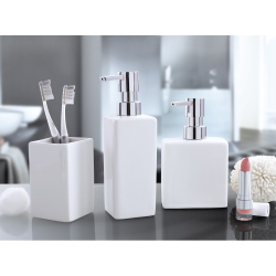 Optima Gobelets à brosse à dents en céramique, blanc (5045114852)