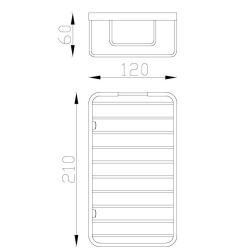 Tablette Optima chromée POLDRAT