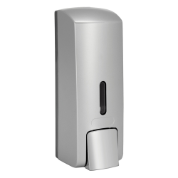 Distributeur de savon liquide 300 ml en plastique, gris mat (121209145)