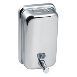 BEMETA Distributeur de savon en acier inoxydable, chrome (DM850NRZ)