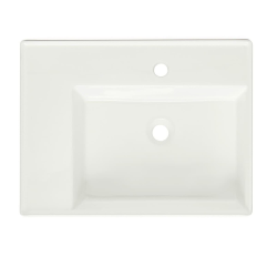 Vitra  Lavabo SAT Cube Way 60x46 cm avec trou pour robinet au centre (SATCW6046L)