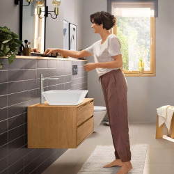 Hansgrohe Rebris E mitigeur lavabo haut sans bec chromé 72583000