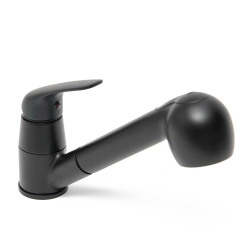 Siko S-Line Pro Mélangeur évier avec douchette extractible, 2 jets noir mat SIKOBSLPRO283C