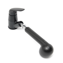 Siko S-Line Pro Mélangeur évier avec douchette extractible, 2 jets noir mat SIKOBSLPRO283C