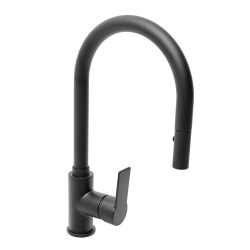 Swiss Aqua Technologies Mélangeur évier Swiss Aqua Technologies B-Way avec bras pivotant, 2 jets noir mat SATBSBW183