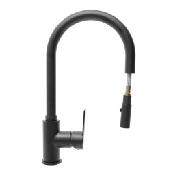 Swiss Aqua Technologies Mélangeur évier Swiss Aqua Technologies B-Way avec bras pivotant, 2 jets noir mat SATBSBW183