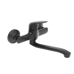 Siko S-Line Pro mitigeur de lavabo avec bras pivotant noir mat SIKOBSLPRO261C